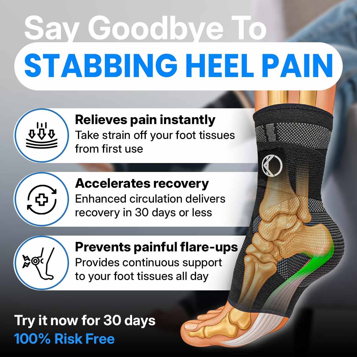 CleraNaure® HeelRelief™ Foot Sleeves🛡️Advanced Heel Support for Everyday Comfort