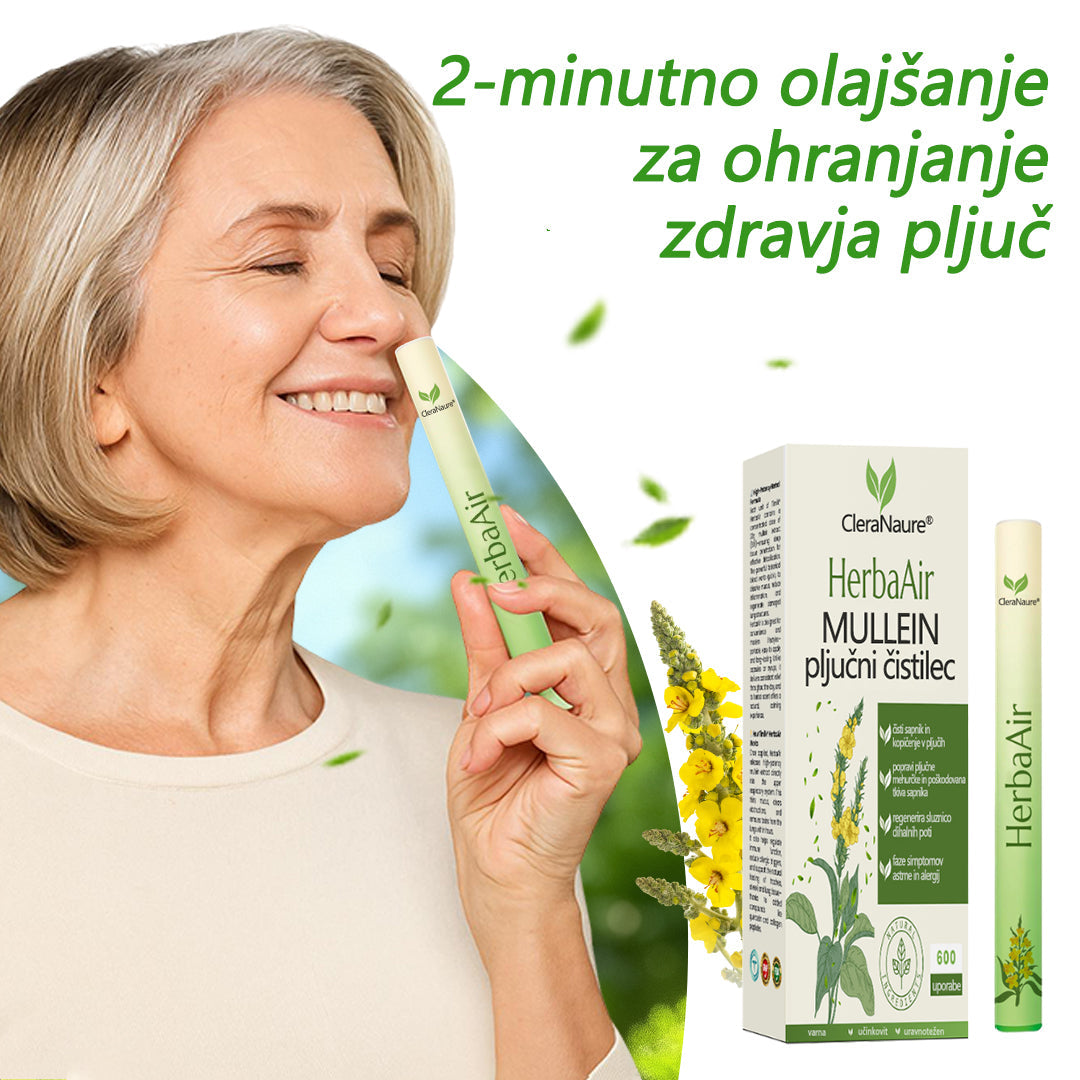 🌿🌿CleraNaure® HerbaAir Mullein Prečiščevalec Pljuč