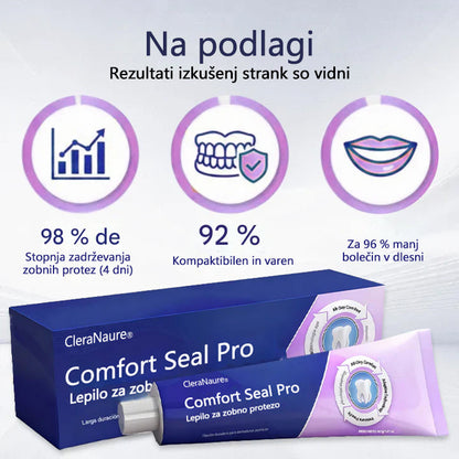 🔥 OMEJENA PONUDBA 🔥 CleraNaure® Comfort Seal Pro Lepidlo na Zubní Protézu 🦷💜 Z FDA certifikatom